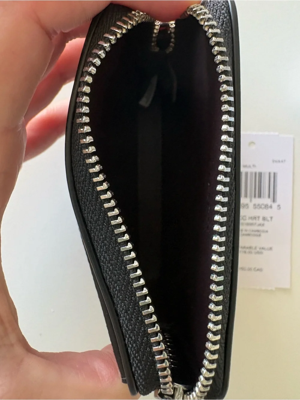 Coach Heart Zip Card Case - NWT